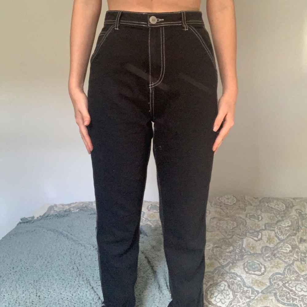 Black cargo pants